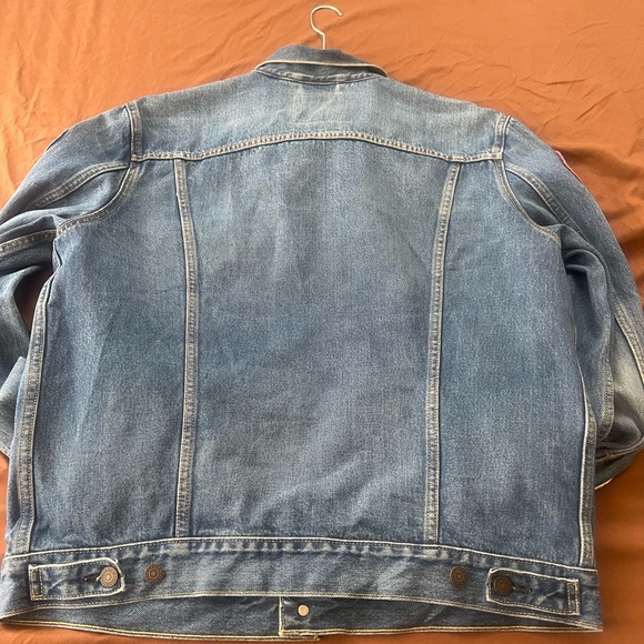 Levi's Limited Men's Vintage Patched Stonewash Blue Trucker Jacket Size XL - Picture 6 of 8